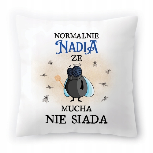 Poduszka Dla Nadii na Urodziny Imieniny Prezent z Nadrukiem ze Zdjęciem