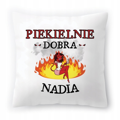 Poduszka Dla Nadii na Urodziny Imieniny Prezent z Nadrukiem ze Zdjęciem