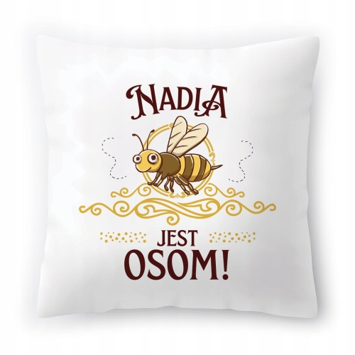 Poduszka Dla Nadii na Urodziny Imieniny Prezent z Nadrukiem ze Zdjęciem