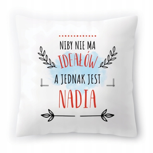 Poduszka Dla Nadii na Urodziny Imieniny Prezent z Nadrukiem ze Zdjęciem