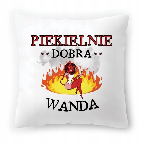 Poduszka Dla Wandy na Urodziny na Prezent z Nadrukiem ze Zdjęciem