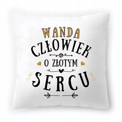 Poduszka Dla Wandy na Urodziny na Prezent z Nadrukiem ze Zdjęciem