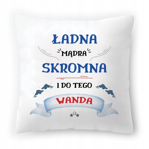 Poduszka Dla Wandy na Urodziny na Prezent z Nadrukiem ze Zdjęciem