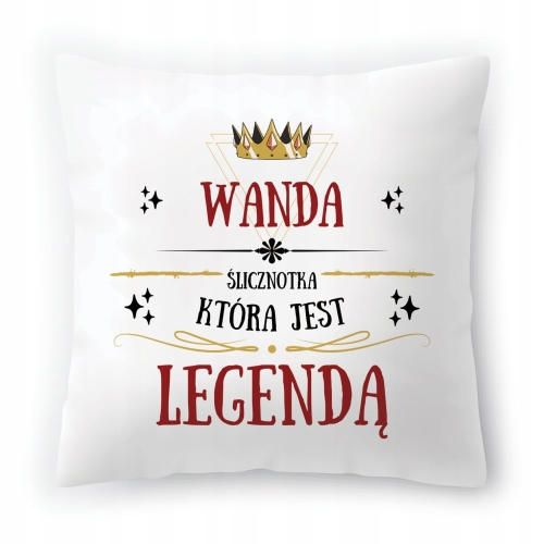 Poduszka Dla Wandy na Urodziny na Prezent z Nadrukiem ze Zdjęciem