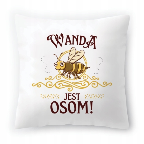 Poduszka Dla Wandy na Urodziny na Prezent z Nadrukiem ze Zdjęciem