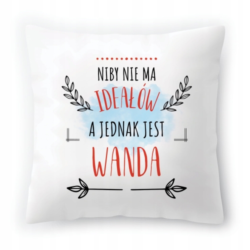 Poduszka Dla Wandy na Urodziny na Prezent z Nadrukiem ze Zdjęciem