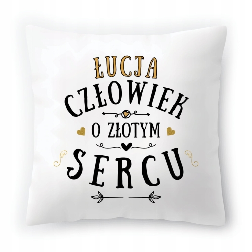 Poduszka Dla Łucji na Urodziny na Prezent z Nadrukiem ze Zdjęciem