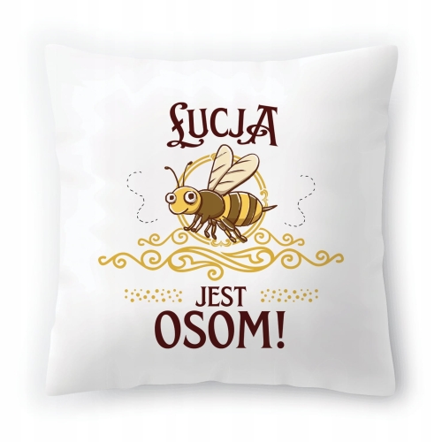 Poduszka Dla Łucji na Urodziny na Prezent z Nadrukiem ze Zdjęciem