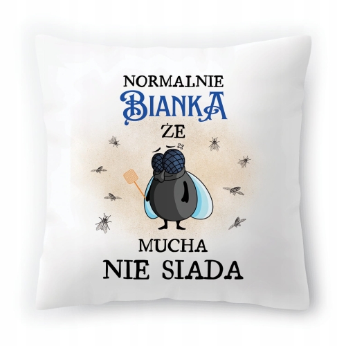 Poduszka Dla Bianki na Urodziny na Prezent z Nadrukiem ze Zdjęciem