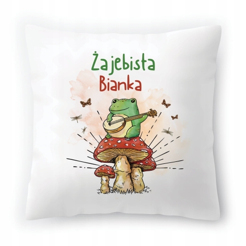 Poduszka Dla Bianki na Urodziny na Prezent z Nadrukiem ze Zdjęciem