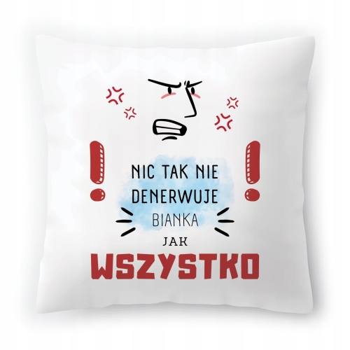 Poduszka Dla Bianki na Urodziny na Prezent z Nadrukiem ze Zdjęciem