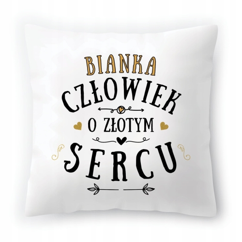 Poduszka Dla Bianki na Urodziny na Prezent z Nadrukiem ze Zdjęciem