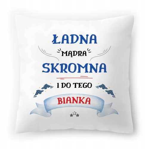 Poduszka Dla Bianki na Urodziny na Prezent z Nadrukiem ze Zdjęciem