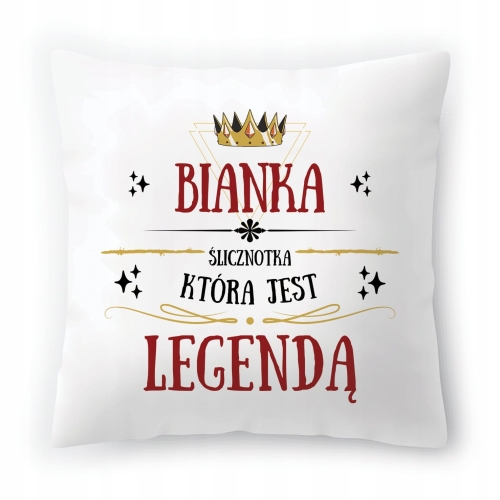 Poduszka Dla Bianki na Urodziny na Prezent z Nadrukiem ze Zdjęciem