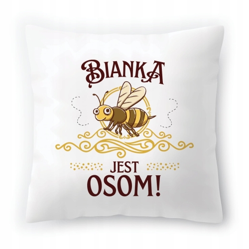 Poduszka Dla Bianki na Urodziny na Prezent z Nadrukiem ze Zdjęciem
