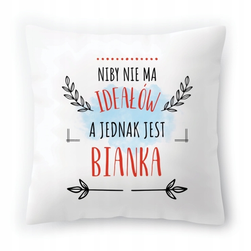 Poduszka Dla Bianki na Urodziny na Prezent z Nadrukiem ze Zdjęciem