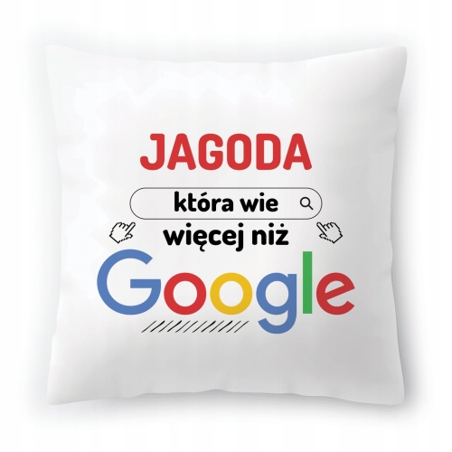 Poduszka Dla Jagody na Urodziny na Prezent z Nadrukiem ze Zdjęciem