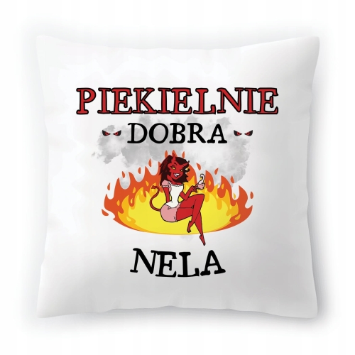 Poduszka Dla Neli na Urodziny na Prezent z Nadrukiem ze Zdjęciem