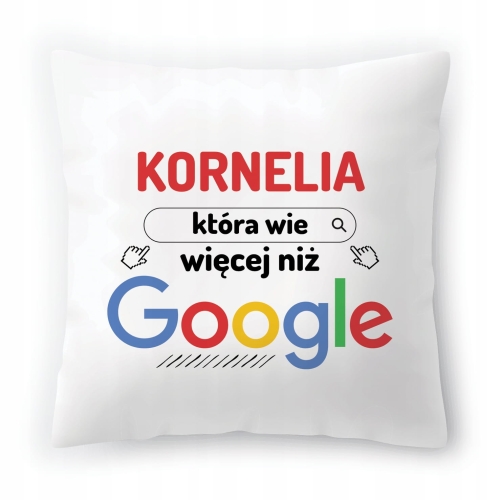 Poduszka Dla Korneli na Urodziny na Prezent z Nadrukiem ze Zdjęciem