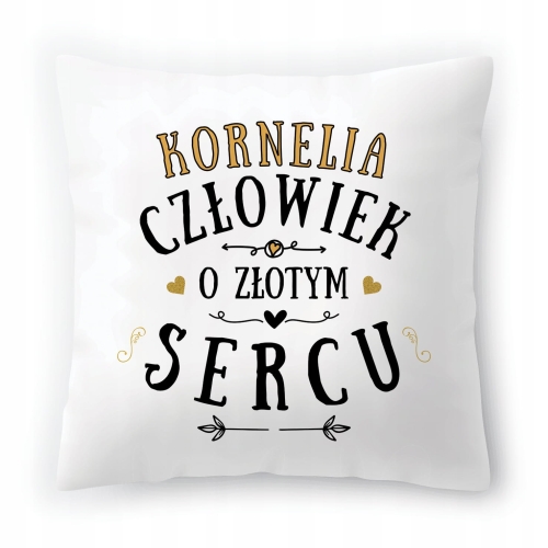 Poduszka Dla Korneli na Urodziny na Prezent z Nadrukiem ze Zdjęciem