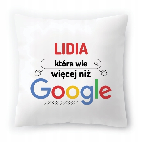 Poduszka Dla Lidii na Urodziny na Prezent z Nadrukiem ze Zdjęciem
