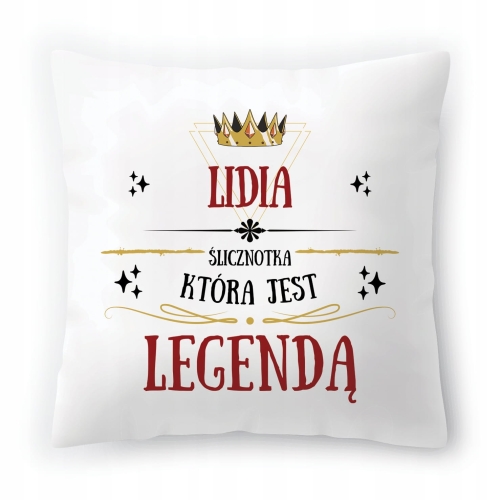 Poduszka Dla Lidii na Urodziny na Prezent z Nadrukiem ze Zdjęciem