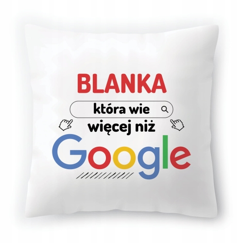 Poduszka Dla Blanki na Urodziny na Prezent z Nadrukiem ze Zdjęciem