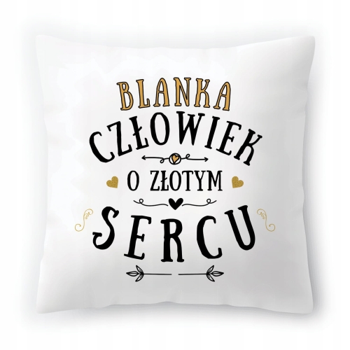 Poduszka Dla Blanki na Urodziny na Prezent z Nadrukiem ze Zdjęciem