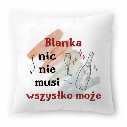 Poduszka Dla Blanki na Urodziny na Prezent z Nadrukiem ze Zdjęciem