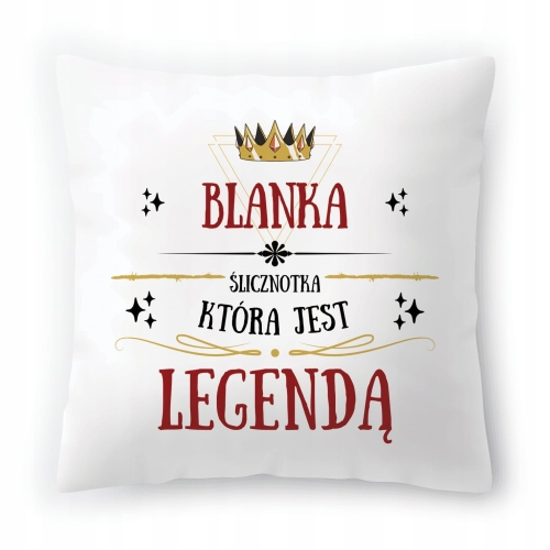 Poduszka Dla Blanki na Urodziny na Prezent z Nadrukiem ze Zdjęciem