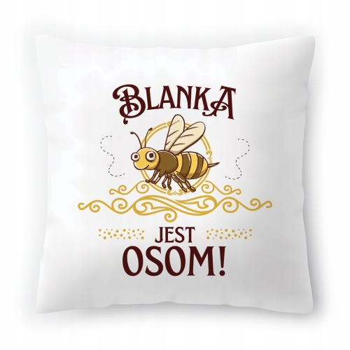 Poduszka Dla Blanki na Urodziny na Prezent z Nadrukiem ze Zdjęciem