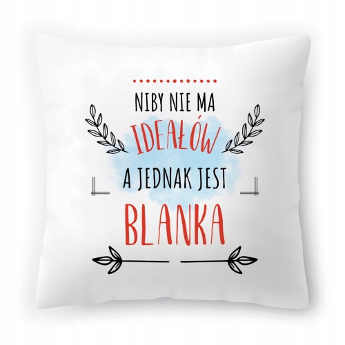 Poduszka Dla Blanki na Urodziny na Prezent z Nadrukiem ze Zdjęciem