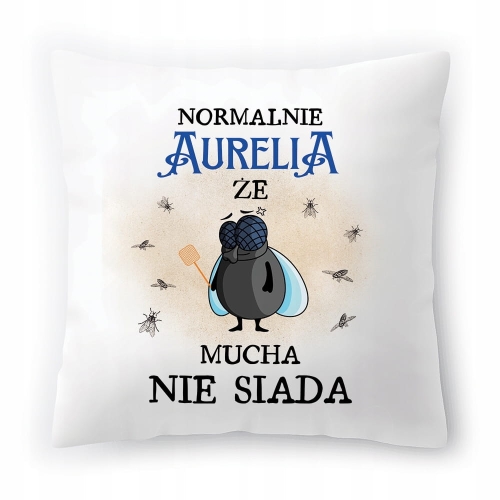 Poduszka Dla Aurelii na Urodziny na Prezent z Nadrukiem ze Zdjęciem