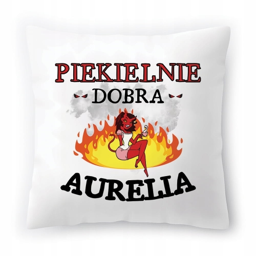 Poduszka Dla Aurelii na Urodziny na Prezent z Nadrukiem ze Zdjęciem