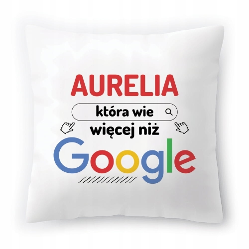 Poduszka Dla Aurelii na Urodziny na Prezent z Nadrukiem ze Zdjęciem