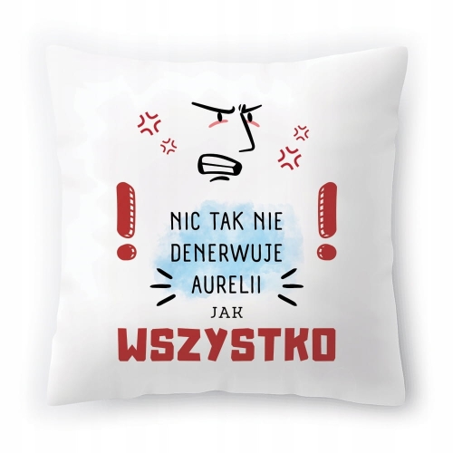 Poduszka Dla Aurelii na Urodziny na Prezent z Nadrukiem ze Zdjęciem