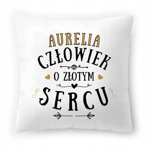 Poduszka Dla Aurelii na Urodziny na Prezent z Nadrukiem ze Zdjęciem