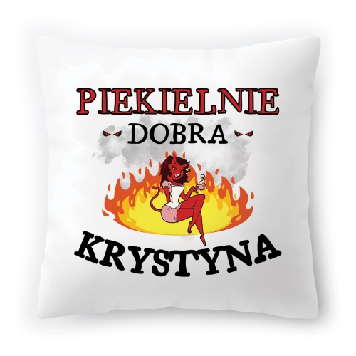 Poduszka Dla Krystyny na Urodziny Imieniny Prezent z Nadrukiem ze Zdjęciem