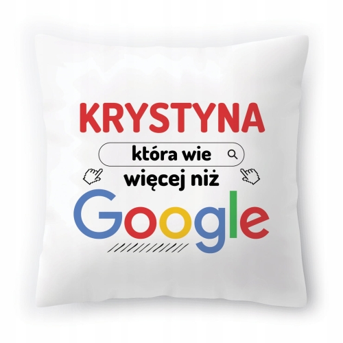 Poduszka Dla Krystyny na Urodziny Imieniny Prezent z Nadrukiem ze Zdjęciem