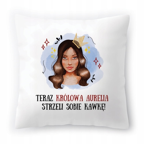 Poduszka Dla Aurelii na Urodziny na Prezent z Nadrukiem ze Zdjęciem