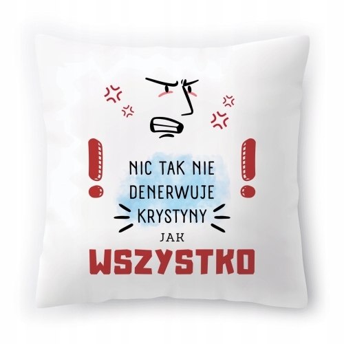 Poduszka Dla Krystyny na Urodziny Imieniny Prezent z Nadrukiem ze Zdjęciem