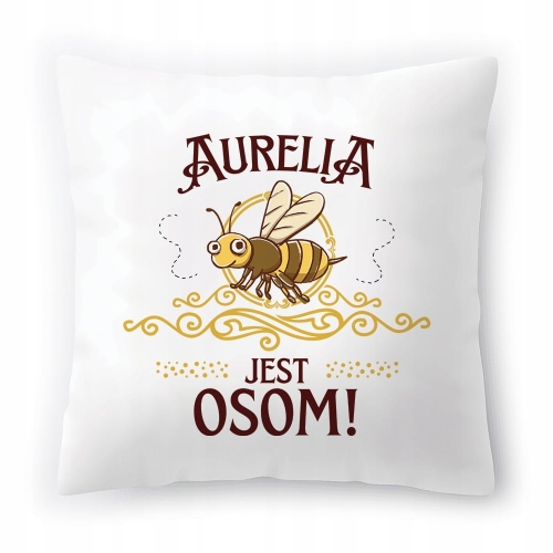 Poduszka Dla Aurelii na Urodziny na Prezent z Nadrukiem ze Zdjęciem