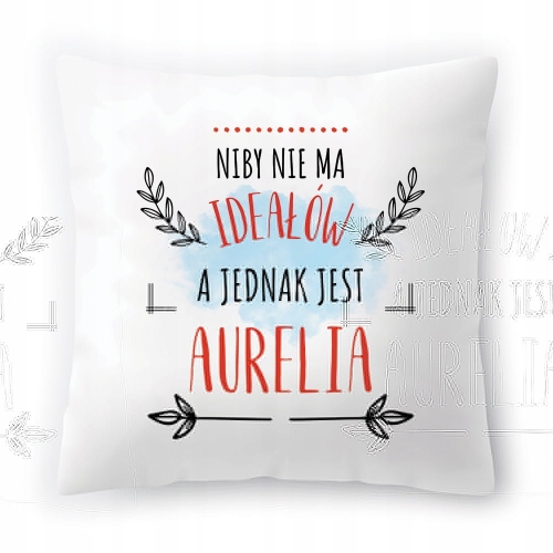 Poduszka Dla Aurelii na Urodziny na Prezent z Nadrukiem ze Zdjęciem