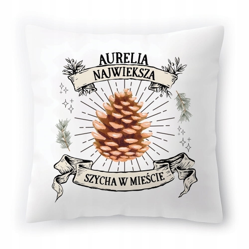 Poduszka Dla Aurelii na Urodziny na Prezent z Nadrukiem ze Zdjęciem