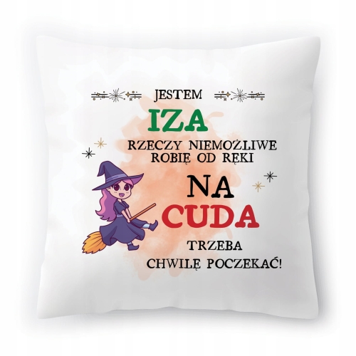 Poduszka Dla Izy na Urodziny Imieniny Prezent z Nadrukiem ze Zdjęciem