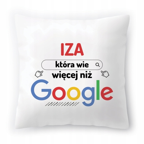 Poduszka Dla Izy na Urodziny Imieniny Prezent z Nadrukiem ze Zdjęciem