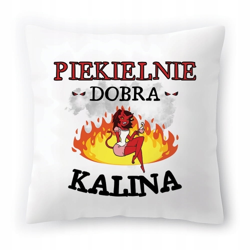 Poduszka Dla Kaliny na Urodziny na Prezent z Nadrukiem ze Zdjęciem