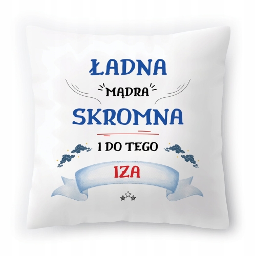 Poduszka Dla Izy na Urodziny Imieniny Prezent z Nadrukiem ze Zdjęciem