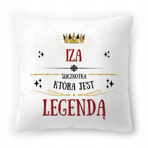 Poduszka Dla Izy na Urodziny Imieniny Prezent z Nadrukiem ze Zdjęciem