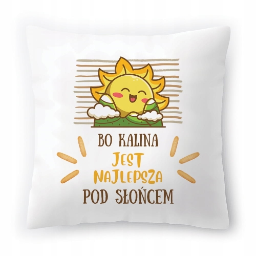 Poduszka Dla Kaliny na Urodziny na Prezent z Nadrukiem ze Zdjęciem